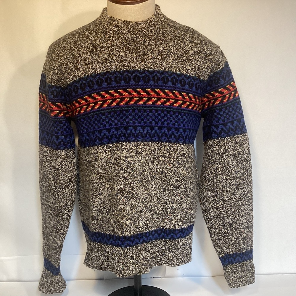 Oakbrook Vintage Mens Fishermans style sweater size large made in USA